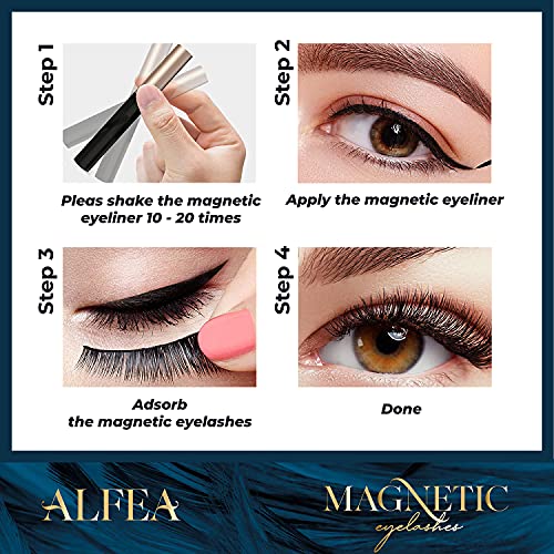 alfea Eyelashes with Eyeliner, Eyelashes and Eyeliner