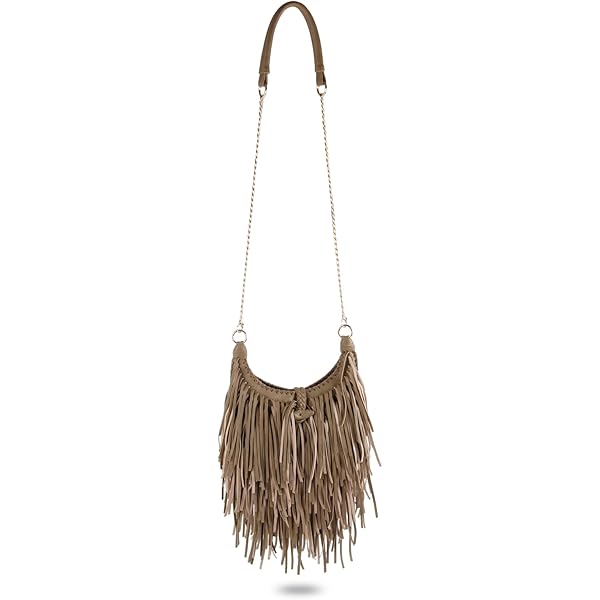 バッグ COACH Signature Hobo Shoulder Bag fringe Coach 1965 Fringe Bag, Peanut: Handbags: Amazon.com
