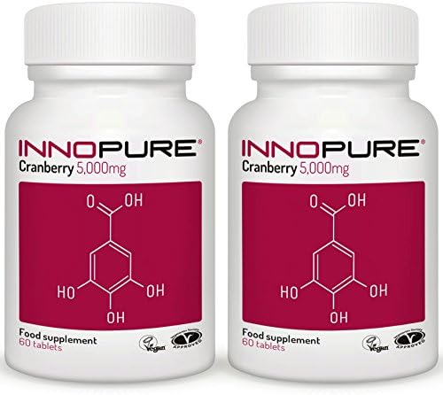 Innopure® Natural Cranberry Extract Multi Saver Duo Pack | Pure Grade Cranberry 5,000mg 120 Tablets