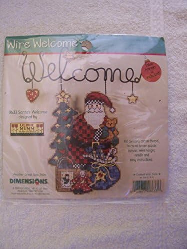 Santa's Welcome Wire Counted Cross Stitch Kit