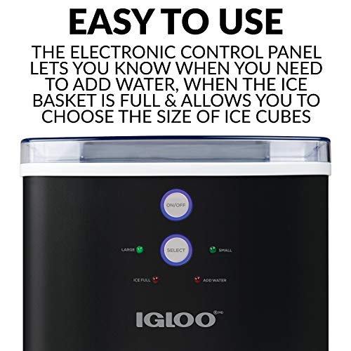 3 Igloo+ICEB33BK+33+Pound+Automatic+Countertop