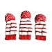 PLAYEAGLE 3 pcs/set Knitting Golf Clubs Headcover Driver Cover(460cc),Fairway Wood Head Covers for Taylormade,Callaway,Titleist and More Brand