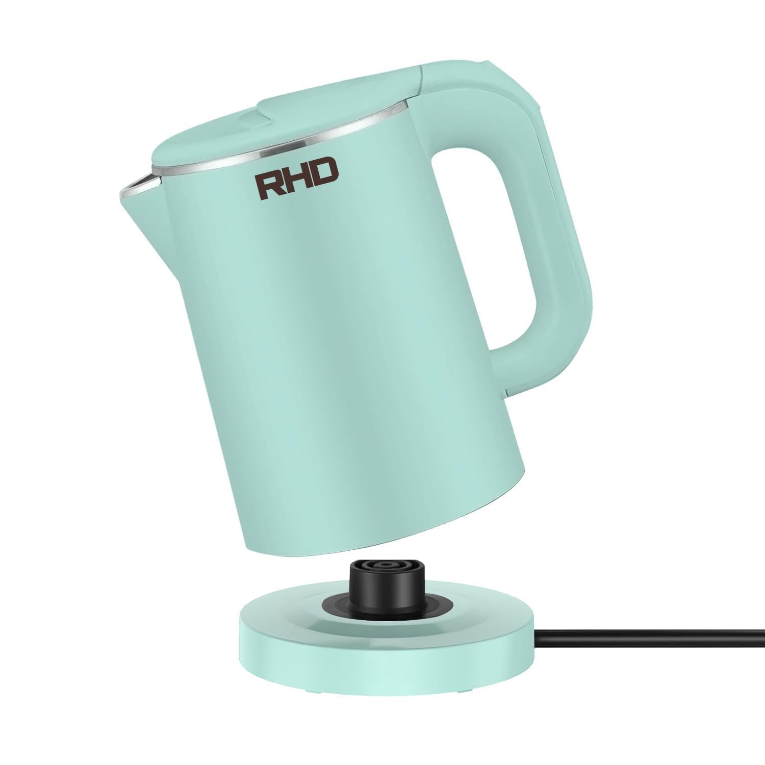 Photo 1 of 0.8L Small Electric Kettles for Boiling Water, Stainless Steel Mini Travel Kettle, 1000W Fast Boil Teapot, Boil-Dry Protection & Auto Shut-Off, Perfect For Traveling Cooking, Coffee, Tea, Eggs(Green)