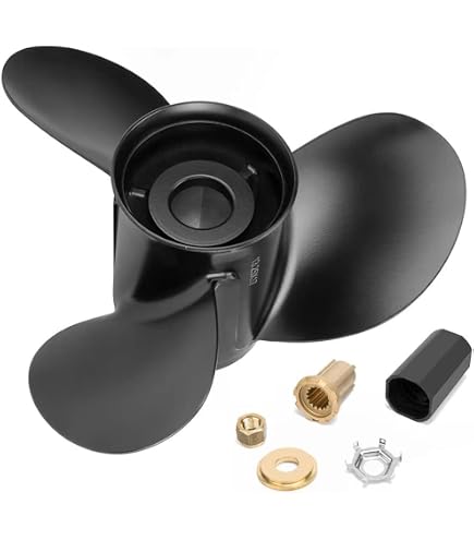 SOLAS AMITA 3-Blade Aluminum Propeller 13.1" X 19 RH | Replacement Boat Prop For Various Outboard Motors - View #6