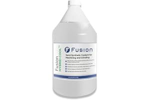 FUSION CHEMICAL Advanced General Purpose Cutting Oil | Ultimate Human/Enviro Friendly Cutting Fluid, Cutting Oil for Drilling Metal, Bandsaw Cutting Fluid, Tapping Fluid | Fusion Hybrid Cool (1 Gallon)