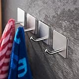 YIGII Towel Hooks/Bathroom hook - 3M Self Adhesive Hooks Office Hooks Hanging Ke