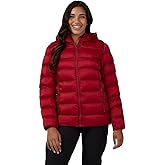 32 Degrees Heat Women’s Lightweight Packable Hooded Jacket – Water Resistant Travel Puffer