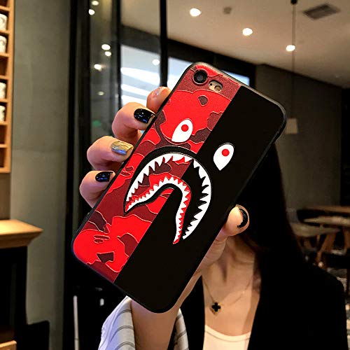 Kplvet Iphone 8 Iphone 7 Iphone Se Case Ultra Soft Embossed Craft Durable Non Faded Coloring Slim Thin 4 7 Iphone 7 8 Se2 Case Street Fashion Trend Iphone Designer Cover Red Black Shayu Pricepulse