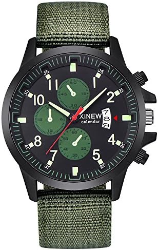 Watches for Men, Apacy Men’s Military Steel Military Date Quartz Analog Army Boys Sports Classic Casual Dress Wrist Watches