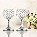 VINCIGANT Silver Crystal Bowl Candle Holder Sets for Dining Room Decorative Centerpieces,Modern House Decor Gifts for Anniversary Celebration,8 Inches Tall