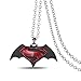 Broadmix Batman V Superman: Dawn of Justice Superman in Batman Logo Pendent Chain Necklace