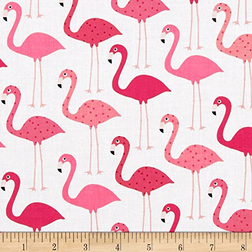 Flamingo Fabric by the Yard Kritters in the Mailbox