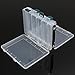 Smartcoco Double Sided 10 Compartment Waterproof Visible Plastic Clear Fishing Lure Bait Hooks Fishing Tackle Accessory Storage Box Case Container, 7.6 x 6.4 x 1.8 inch