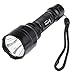 WindFire® C8 Tactical Hunting Light Led 1600lm 5 Modes Flashlight Pressure Switch & 45°Side Picatinny Mount Rail Offset Ring Side Mount for Hunting Fishing (No Battery)