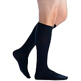 EvoNation Men’s 15-20 mmHg Knee High Compression Socks – Graduated Support for Circulation, Swelling, Varicose Veins & Pain Relief – Medical Compression Stockings – Made in USA