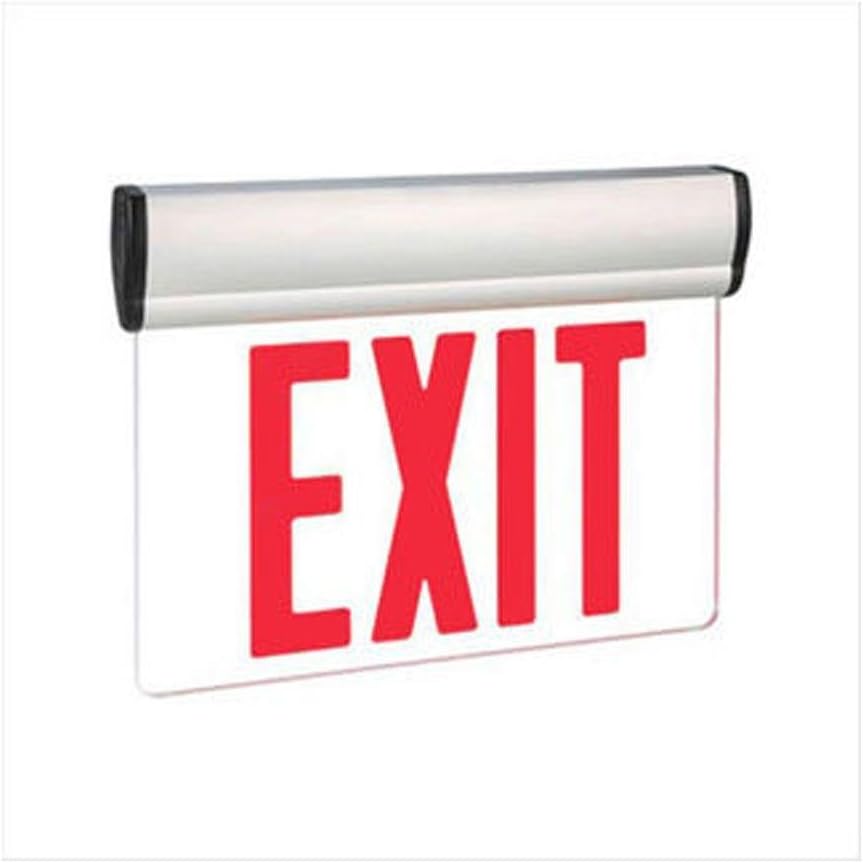 Filament Design Nexis 1-Light Die Cast Aluminum LED Single Face Edgelit Emergency Exit Sign