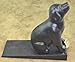 Lulu Decor, Cast Iron Dog Door Stopper, Doorstops Weight 5 Lbs (Black)