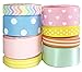 HipGirl Holiday, Spring, Easter Ribbon - Pastel. Great for Your Easter, Spring Projects (40yd(8x5yd) 3/8