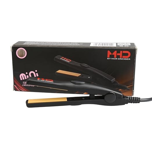 MHD Professional 0.5 Inch Mini Hair Flat Iron 15cm Travel Size Tourmaline Ceramic Hair Straightener