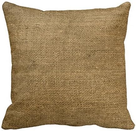 Burlap Country Rustic Fabric Throw Couch 18*18 pillow Case