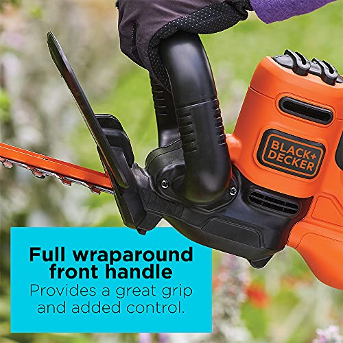 BLACK+DECKER Electric Hedge Trimmer, 22Inch Blade, Corded (BEHT350FF