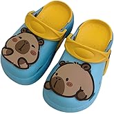 XUNBAI Cute Capybara Slippers for Kids,Kids Girls Boys Clogs Garden Shoes,Funny Toddler Animal Slides Sandals,Water Shower Beach Pool Slippers Indoor Outdoor