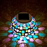 Kaleep Bright Solar Lawn Light Solar Lawn Lamp Mosaic Glass Ball Garden Lights Waterproof Outdoor Light Decorationsfor Christmas The Best Choice (style 3)