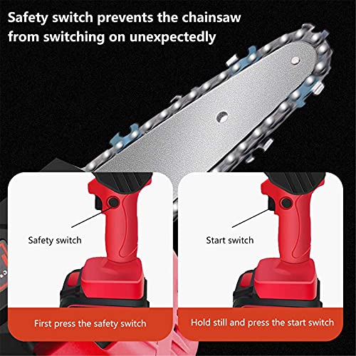 LUSTAR Mini-Kettensäge, kabellos, elektrische Kettensäge, 36 V, tragbare Kettensäge für Bäume, kabellose Astsäge… – Bild 7