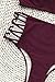 Cupshe Fashion Women’s Wine Red Fabric texture Bikini set Beach Swimwear Bathing Suit