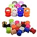 Longbeauty 36PCS Silicone Ear Flesh Tunnels Eyelets+Glow in the Dark Saddle Ear Plugs Gauges