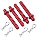 HobbyPark Aluminum Body Mounts Post with Clips Pins for AXIAL SCX10 1/10 RC Rock Crawler Option Parts