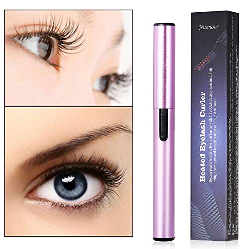 Heated Eyelash Curler, Eyelash Curler Electric, Electric Heated Eyelash Curler, Portable Electric Eyelash Curler for Curled Eyelashes Painless Curved Beauty Make Up Tool