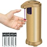 Automatic Soap Dispenser, Lovin Product Touchless Stainless Steel Motion Sensor Automatic Soap Dispenser, with Waterproof Base & Adjustable & Hand Free for Kitchen and Bathroom (1 PACK)
