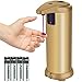 LOVIN PRODUCT Automatic Soap Dispenser, Touchless Stainless Steel Motion Sensor Automatic Soap Dispenser, with Waterproof Base & Adjustable & Hand Free for Kitchen and Bathroom (1 PACK)