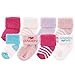 Luvable Friends Unisex 8 Pack Newborn Socks, Pink/Daddy, 0-6 Months