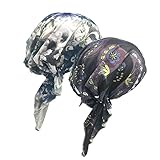 2 Pack Womens Bandana Scarf Pre Tied Chemo Hat Beanie, Turban Headwear for Cancer