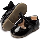 Bellocasa Mary Jane Little Girls Dress Shoes Toddler Baby Ballet Flats Flower Girls Wedding Party Bow Princess Kid Shoes