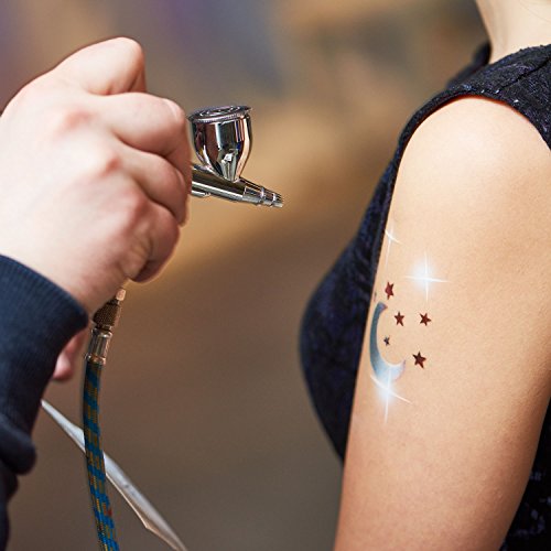 4 Color Custom Body Art Water-Based Airbrush Face and Body Paint Make-Up Kit ...