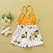 Baby Girl Toddlers Infant Jumpsuit Floral Lace Sleeveless Cami Top Romper Bottom Shortsthumb 2