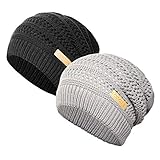 CXGCLUB Beanie Hat for Men and Women Winter Warm Ultrafine Knit Fleece Hat Ski Slouchy Skull Cap