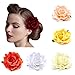 Ever Fairy Bride Women Rose Flower Wreath Crown Hairband Wedding Garland Elastic Headband Hair Accessories