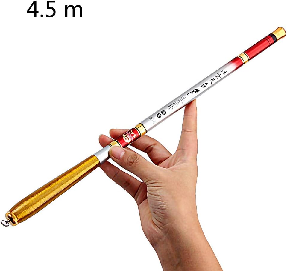 Blanchel 2.7m/3.0m/3.6m/4.5m/5.4m Fishing Pole Telescopic Hand Fishing Rod Carbon Fiber Fishing Rod Ultralight Portable Hand Fishing Rod