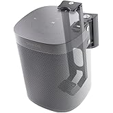 EMAQUIN Wall Mount Bracket for SONOS ONE/SONOS ONE SL/SONOS Play 1 Speaker (Swivel and Tilt,Compatible with Both SONOS ONE/ONE SL/SONOS Play 1, Black Single pc)