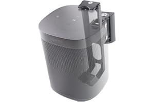 EMAQUIN Wall Mount Bracket for SONOS ONE/SONOS ONE SL/SONOS Play 1 Speaker (Swivel and Tilt,Compatible with Both SONOS ONE/ONE SL/SONOS Play 1, Black Single pc)