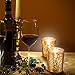VIZAYO Gold Votive Candle Holders - Set of 24 Mercury Glass Votives and Tealight Candle Holder - Gold Wedding Decorations