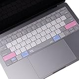 Leze - Ultra Thin Silicone MAC OS Shortcut Keyboard Cover for New MacBook Pro 13" Retina Model A1708(2016 Released, No Touch Bar) &amp; Macbook 12 Retina US Layout
