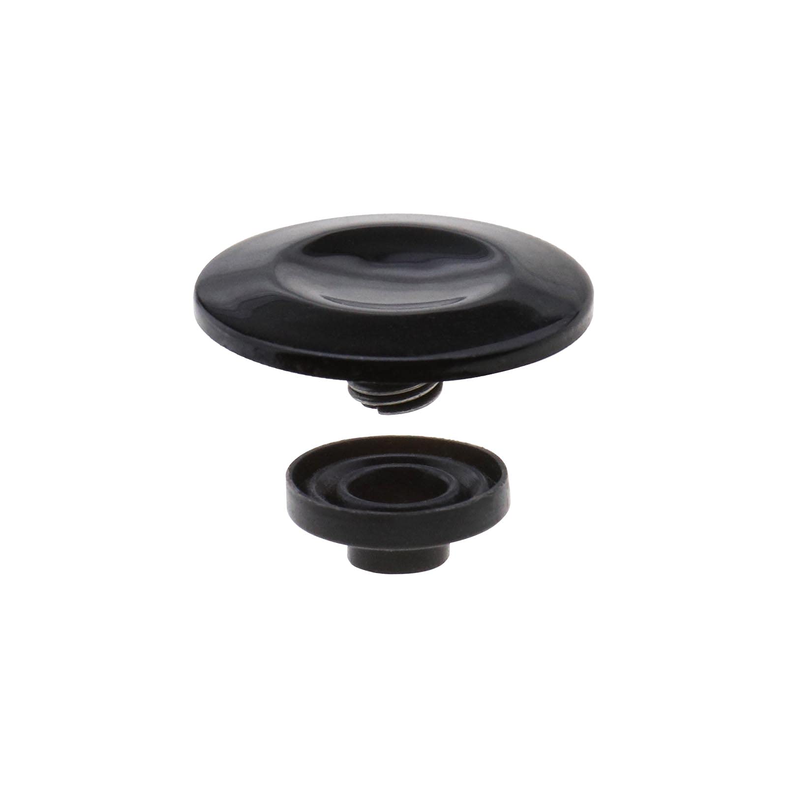 EMSea Navigation Button Joystick Control Center Button Cover MMI Knob Repair Compatible with A4 A5 A6 A8 Q5 Q7 8K0998068A with Sealing Ring Plastic Bright Black