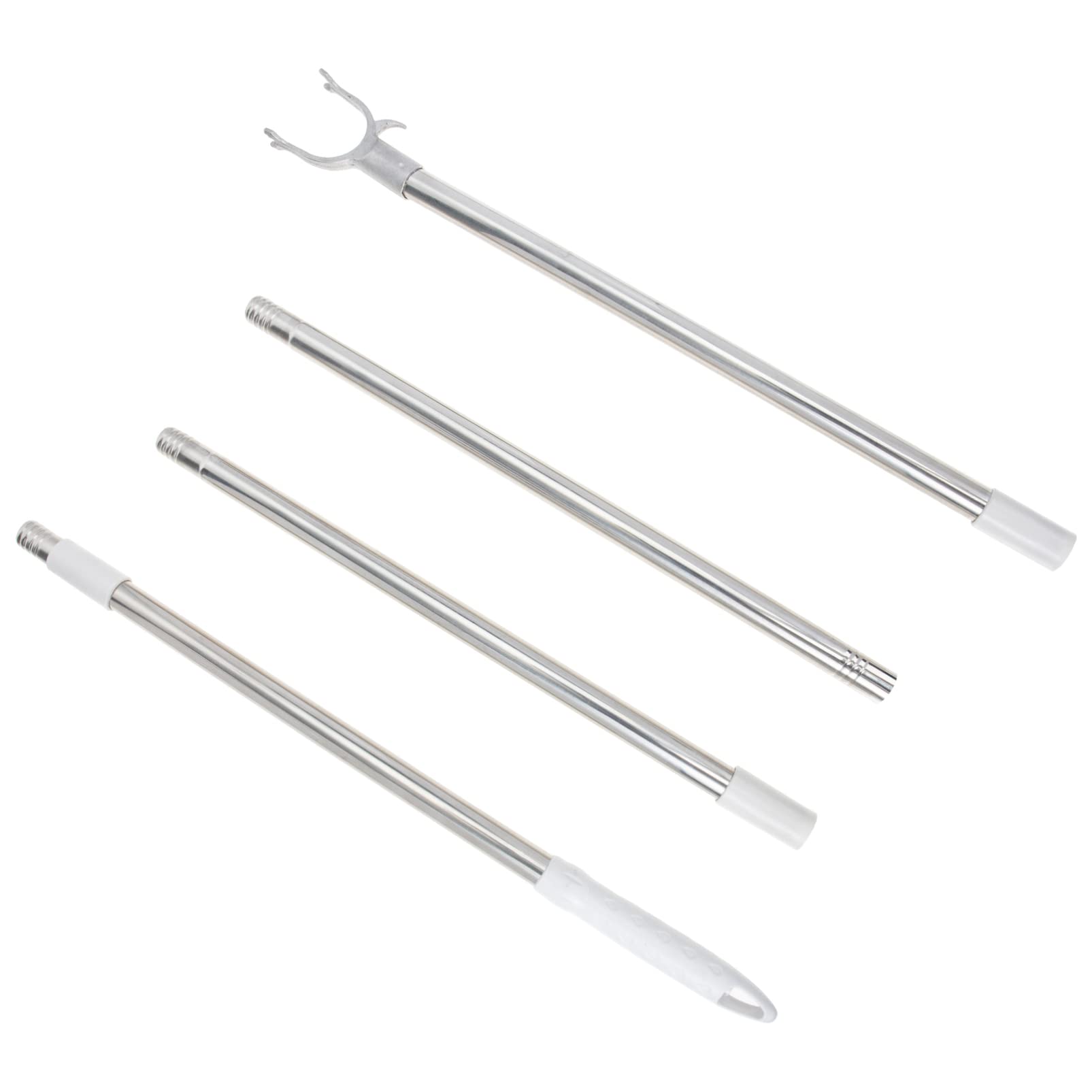 Cabilock Reach Pole Hook: Closet Reacher Stainless Steel Pole Closet Hook Clothes Rod Extending Clothes Fork Stick For Home Wardrobe 167cm