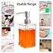 Nozama 16 Oz Clear Glass Soap Dispenser , Hand Soap Dispenser with Rust Proof Stainless Steel Pump for Bathroom Kitchen Hotel Restaurant