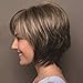 ELIM Brown Wigs for Women Short Curly Hair Wig Synthetic Full Female Wigs with Wig Cap Z117
